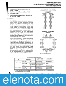 Texas Instruments SN74HC652 datasheet