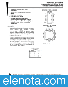 Texas Instruments SN74HC7001 datasheet