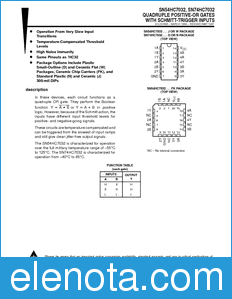 Texas Instruments SN74HC7032 datasheet