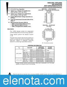 Texas Instruments SN74LV05A datasheet