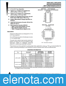 Texas Instruments SN74LV07A datasheet