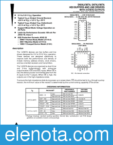 Texas Instruments SN74LV367A datasheet