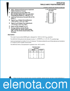 Texas Instruments SN74LVC10A datasheet