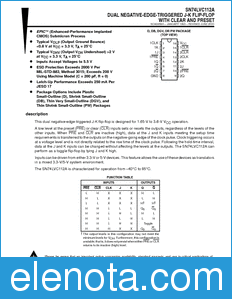 Texas Instruments SN74LVC112A datasheet
