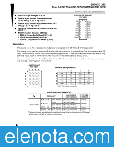 Texas Instruments SN74LVC139A datasheet