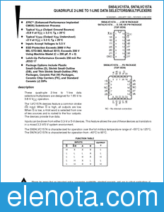 Texas Instruments SN74LVC157A datasheet