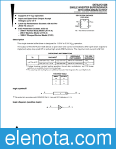 Texas Instruments SN74LVC1G06 datasheet