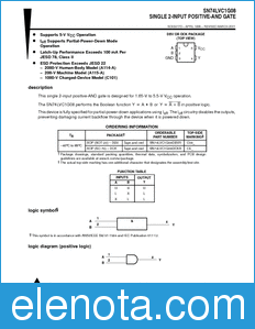 Texas Instruments SN74LVC1G08 datasheet
