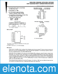 Texas Instruments SN74S280 datasheet