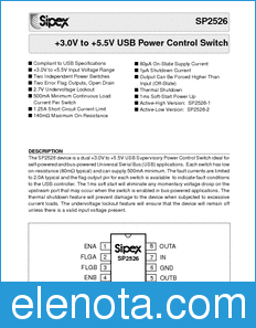 Sipex SP2526 datasheet