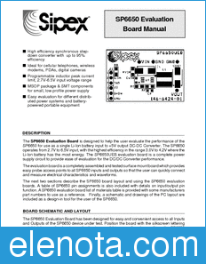 Sipex SP6650 datasheet