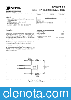 Zarlink Semiconductor SP8741 datasheet