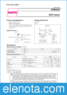 Sanyo SPM3252 datasheet