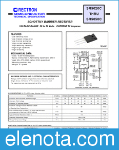 Rectron SR5035A datasheet