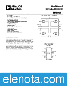 Analog Devices SSM2024 datasheet