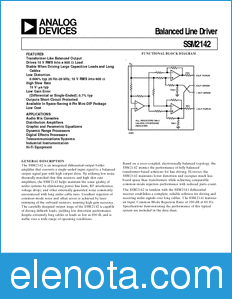 Analog Devices SSM2142 datasheet