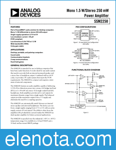 Analog Devices SSM2250 datasheet