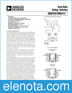 Analog Devices SSM2402 datasheet