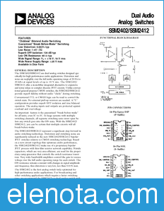 Analog Devices SSM2412 datasheet