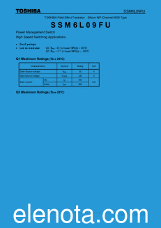 Toshiba SSM6L09FU datasheet