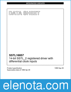 Philips SSTL16857 datasheet