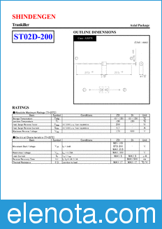 Shindengen ST02D-200 datasheet
