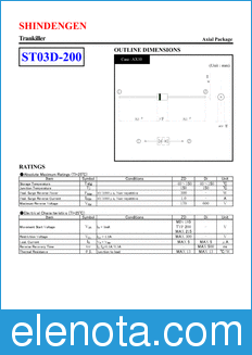 Shindengen ST03D-200 datasheet