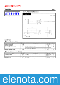 Shindengen ST04-16F datasheet