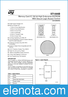 STMicroelectronics ST1305B datasheet