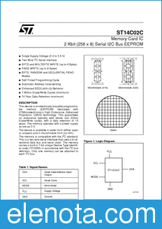 STMicroelectronics ST14C02C datasheet