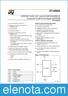 STMicroelectronics ST16R820 datasheet
