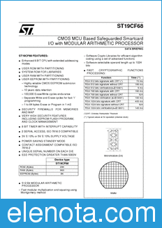 STMicroelectronics ST19CF68 datasheet