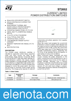 STMicroelectronics ST2052 datasheet