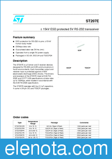 STMicroelectronics ST207EA datasheet