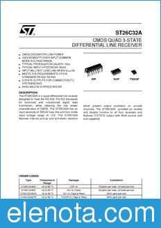 STMicroelectronics ST26C32ABN datasheet