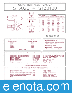 Microsemi ST3020 datasheet
