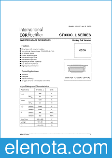 International Rectifier ST333C..L datasheet