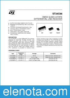 STMicroelectronics ST34C86BN datasheet