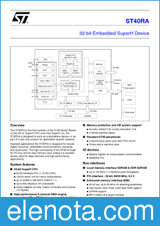 STMicroelectronics ST40RA datasheet