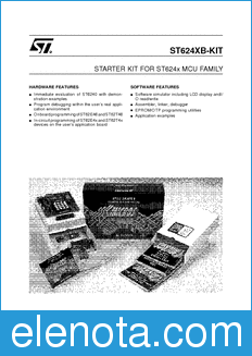 STMicroelectronics ST624XB-KIT datasheet