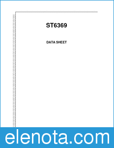 STMicroelectronics ST6369B datasheet