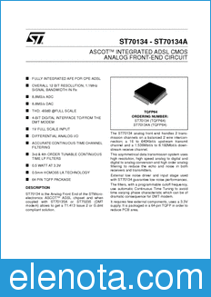 STMicroelectronics ST70134 datasheet