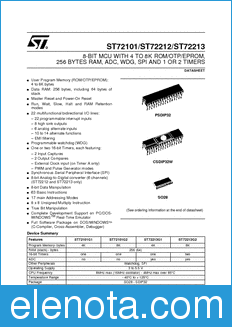 STMicroelectronics ST72101G1 datasheet