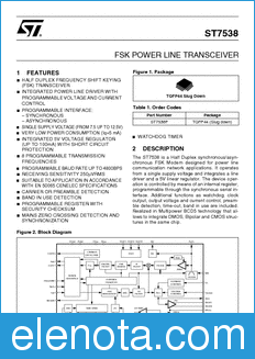 STMicroelectronics ST7538 datasheet