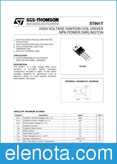 STMicroelectronics ST901T datasheet