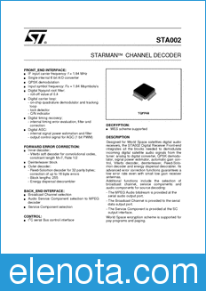 STMicroelectronics STA002 datasheet