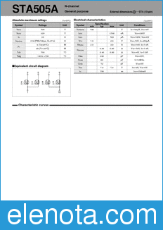 Sanken STA505A datasheet