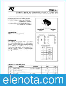 STMicroelectronics STB7101 datasheet