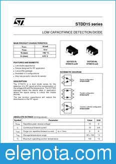 STMicroelectronics STDD15 datasheet