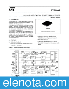 STMicroelectronics STE800P datasheet